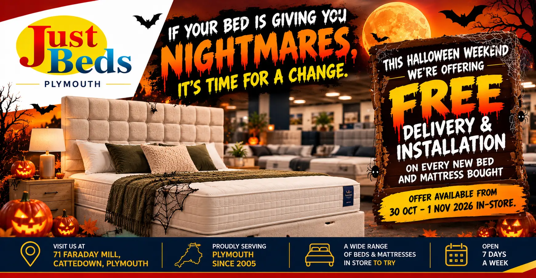 Halloween Free delivery 2026