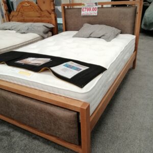 Solid oak & padded frame