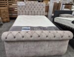 Hestia  Double Sleigh Bed Ottoman