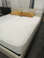Superking ottoman bedframe in cream